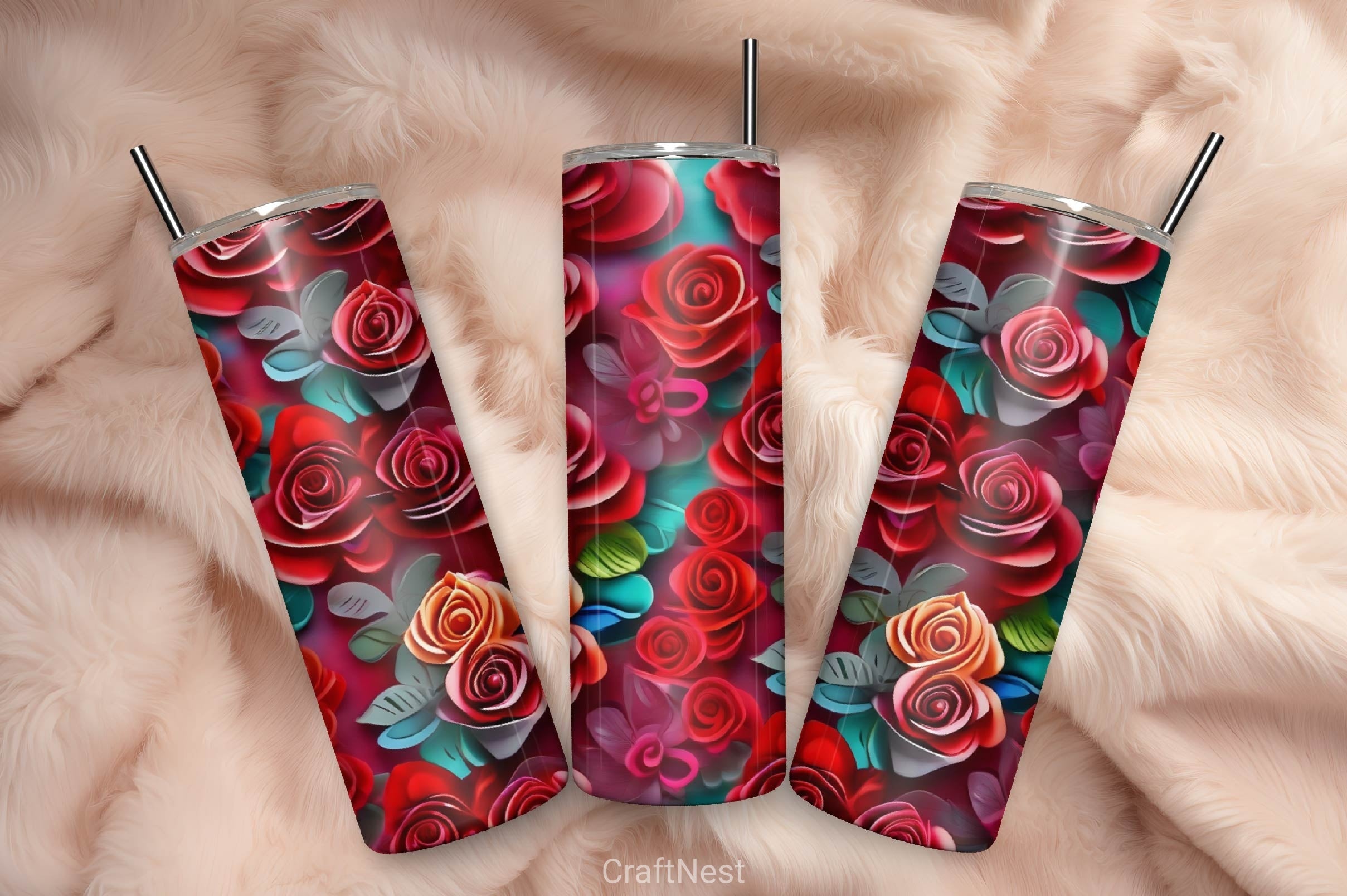 Flower Tumbler Wrap Bundle 2