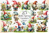 Spring Gnomes Clipart Bundle 3