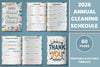 Annual Cleaning Schedule Planner