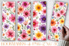Spring Flower Bookmark Design