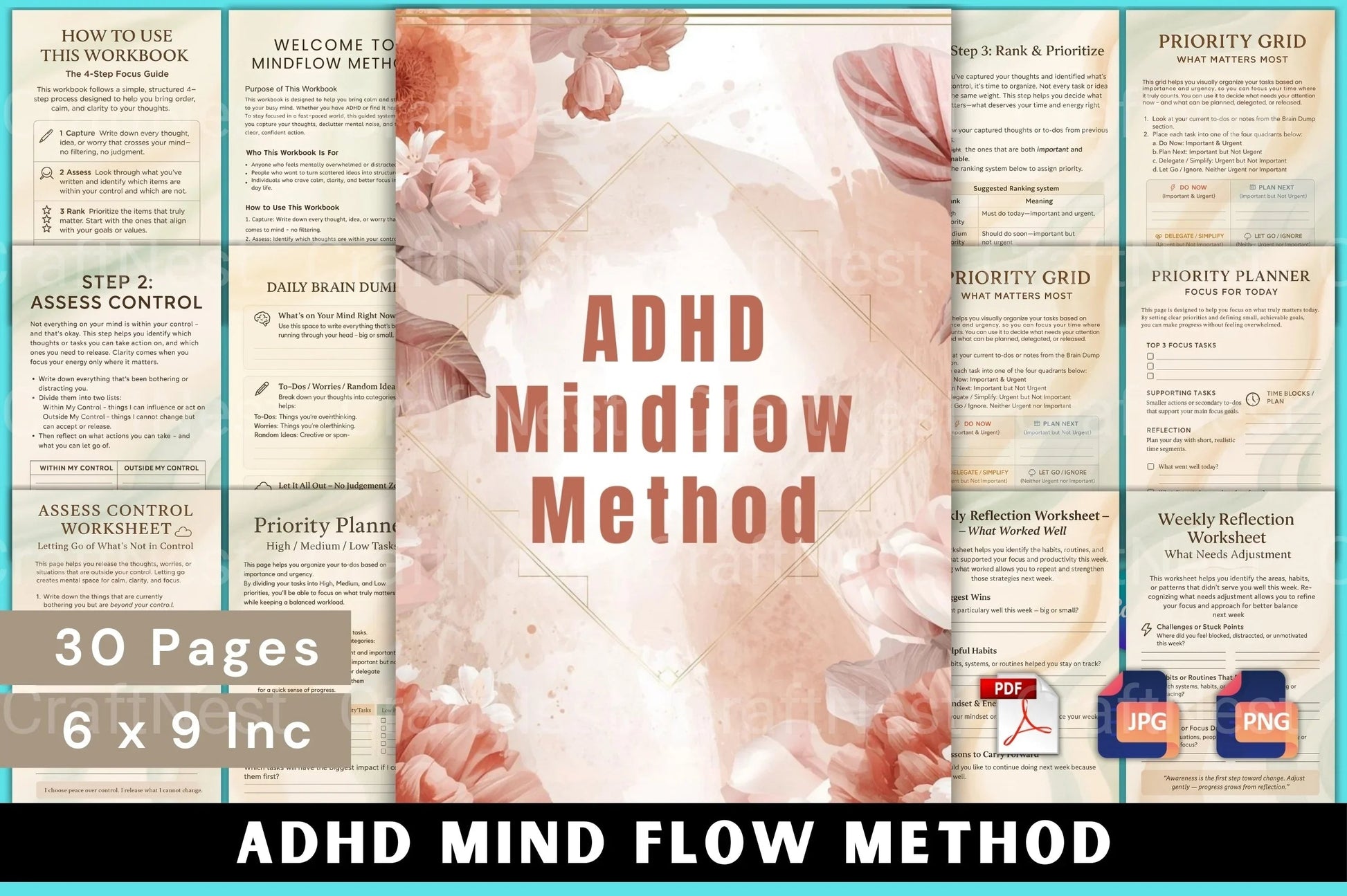 ADHD Mind Flow Method - CraftNest - Digital Crafting and Art