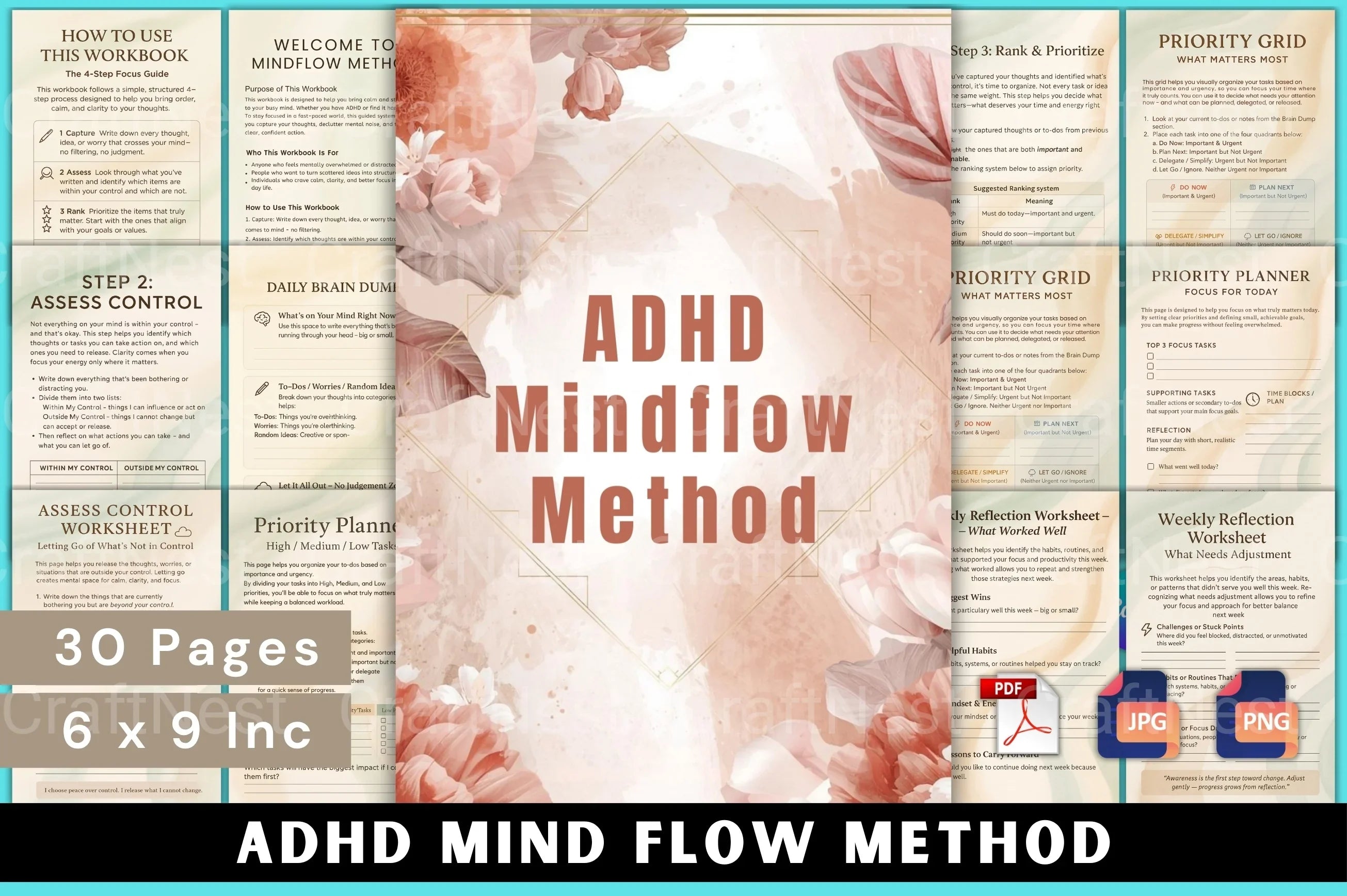 ADHD Mind Flow Method - CraftNest - Digital Crafting and Art