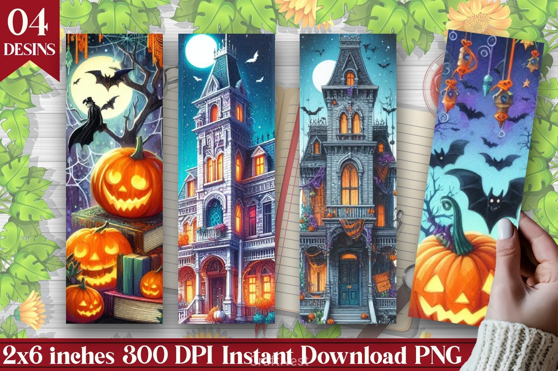 Victorian Mansion Bookmark Journal - CraftNest - Digital Crafting and Art