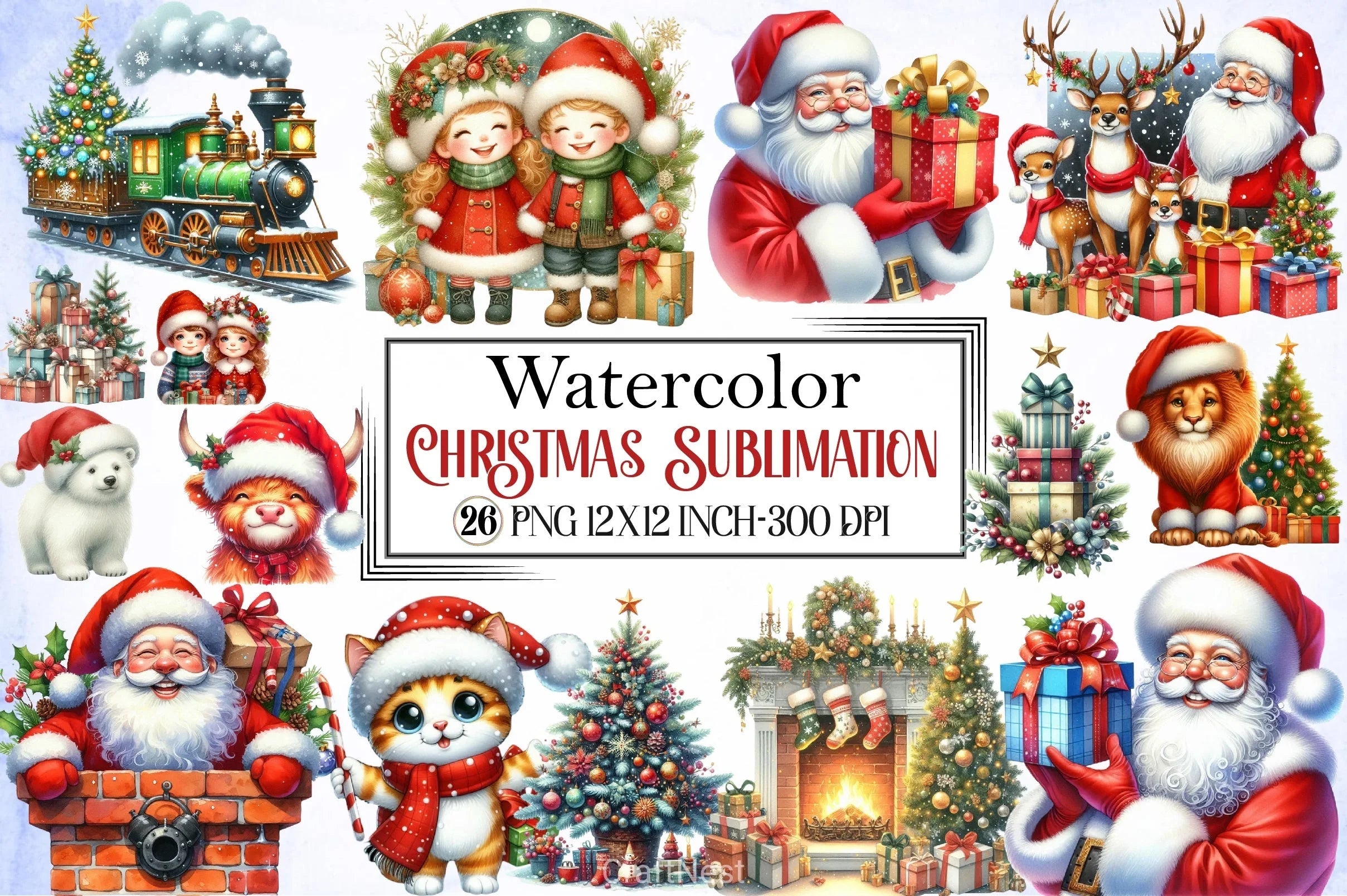 Christmas Clipart Bundle 6 - CraftNest - Digital Crafting and Art