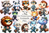 Cute Businessman Animals Clipart Bundle 2