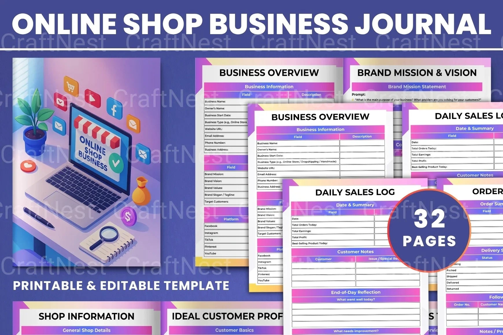 Online Shop Business Guide - CraftNest - Digital Crafting and Art