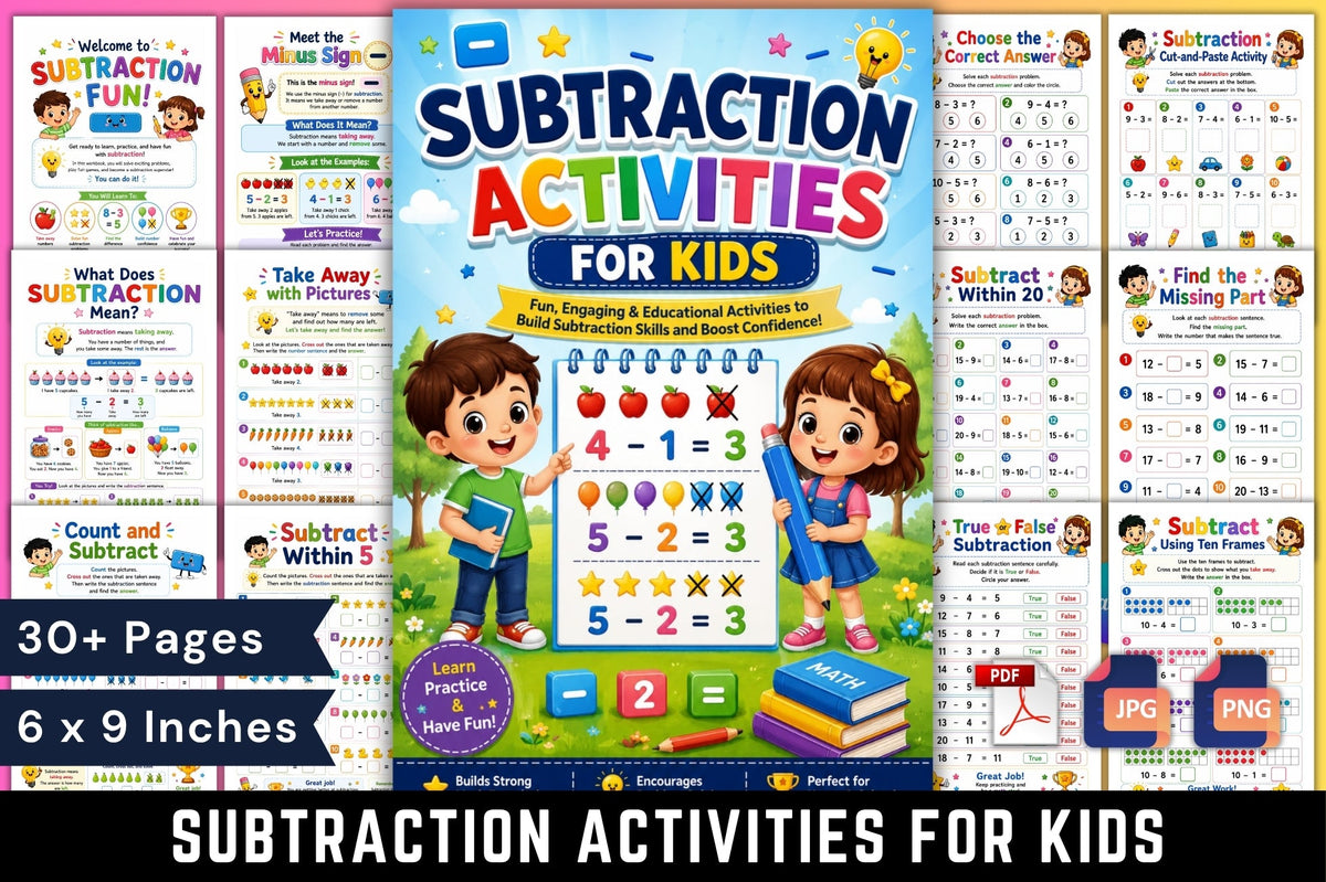 Subtraction Activities For Kids