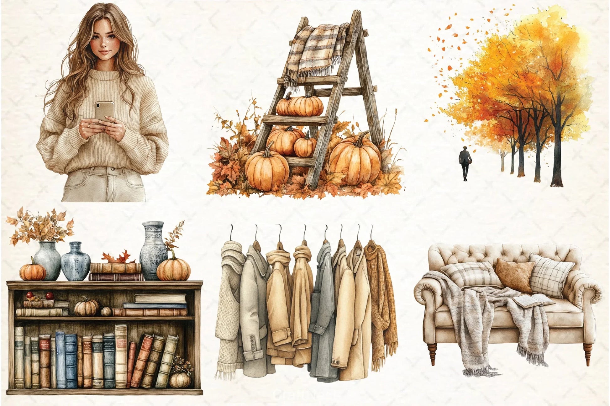 Autumn Mood Clipart Bundle 2 - CraftNest - Digital Crafting and Art