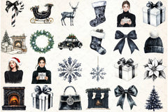 Moody Christmas Clipart Bundle 2 - CraftNest - Digital Crafting and Art