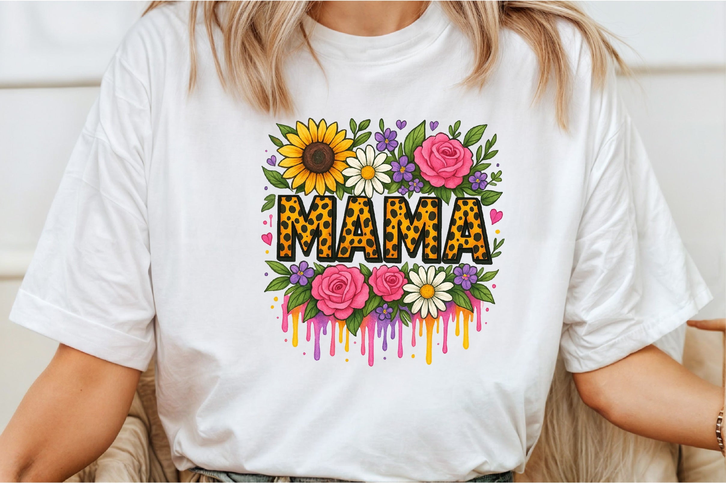 Floral Mama Mom Design Clipart Bundle