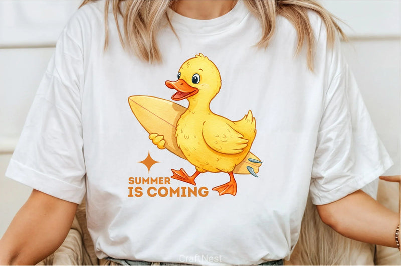 Summer Duck Clipart Bundle - CraftNest - Digital Crafting and Art