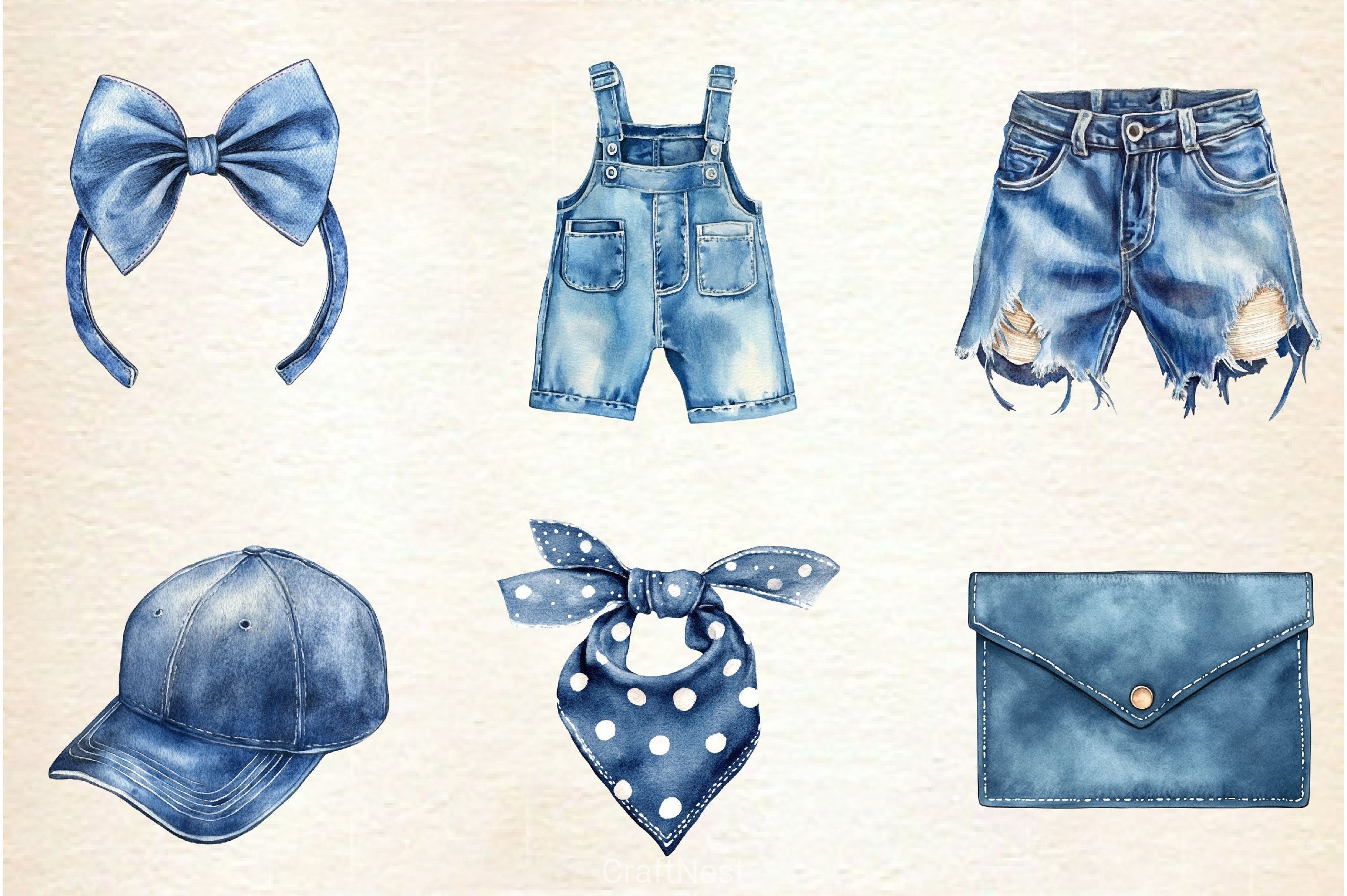 Denim Clipart Bundle 2
