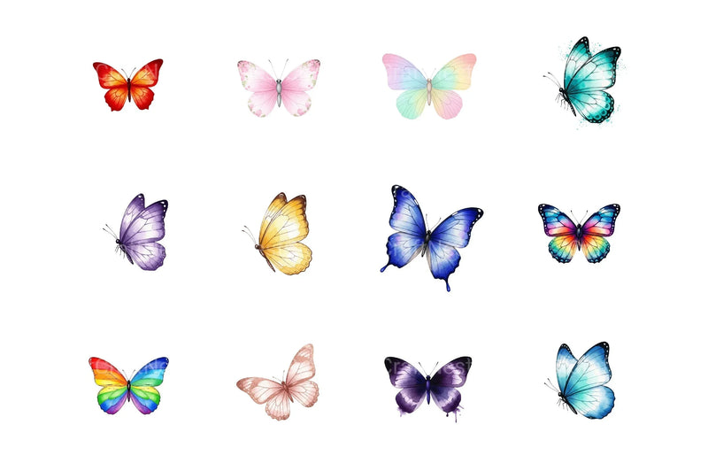 Butterfly Clipart Bundle 36 - CraftNest - Digital Crafting and Art