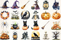 Spooky Halloween Clipart Bundle 6 - CraftNest - Digital Crafting and Art