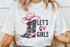 Let's Go Girls Cowgirl Boots Clipart Bundle - CraftNest - Digital Crafting and Art