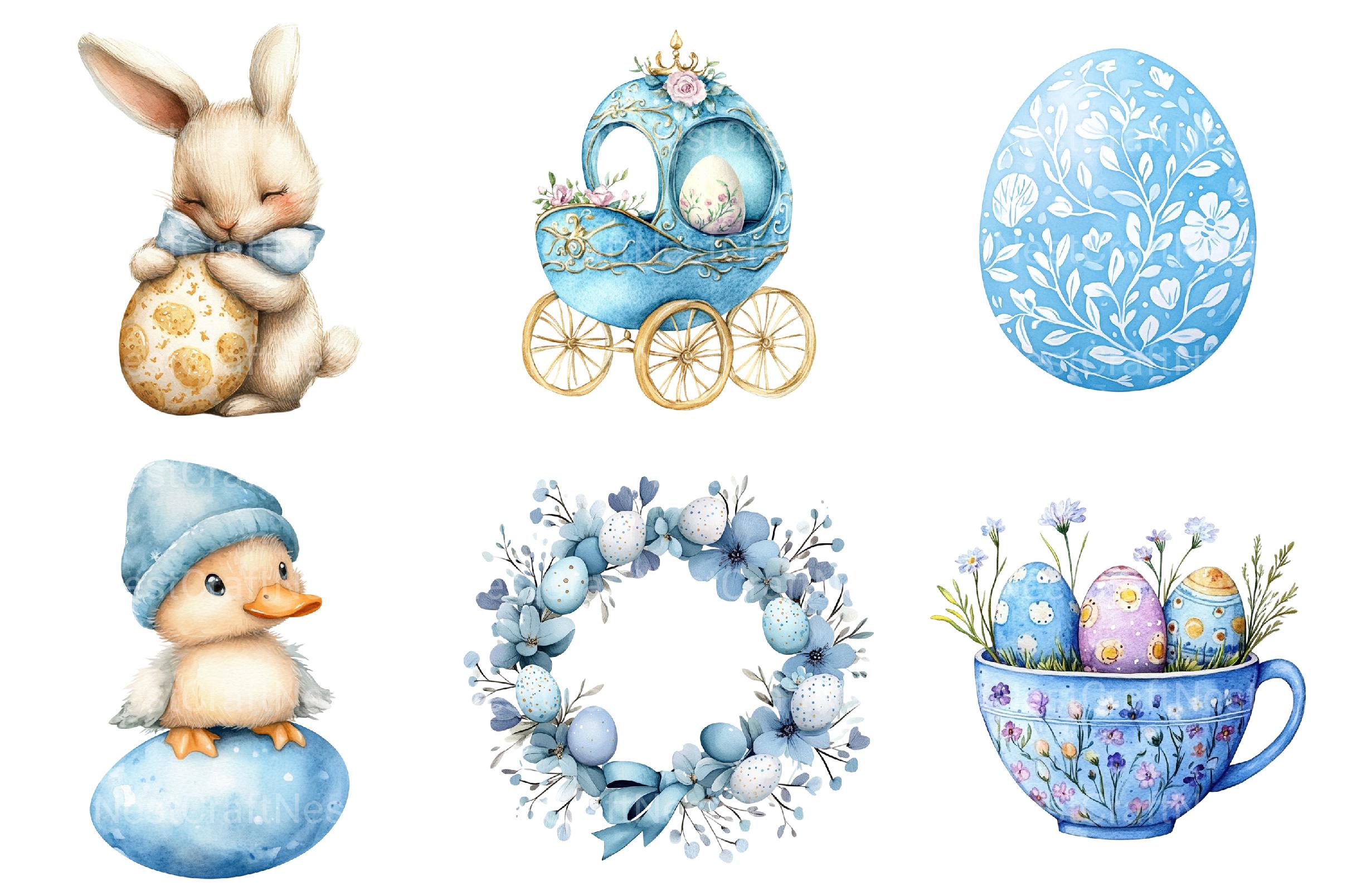 Blue Easter Clipart
