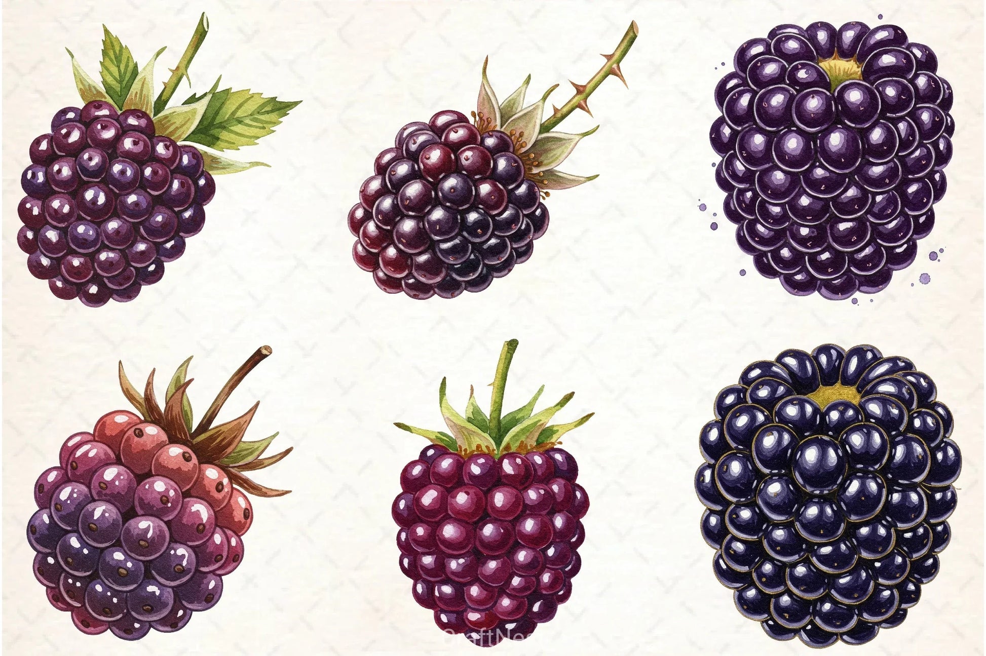 Blackberry Clipart Bundle 3 - CraftNest - Digital Crafting and Art