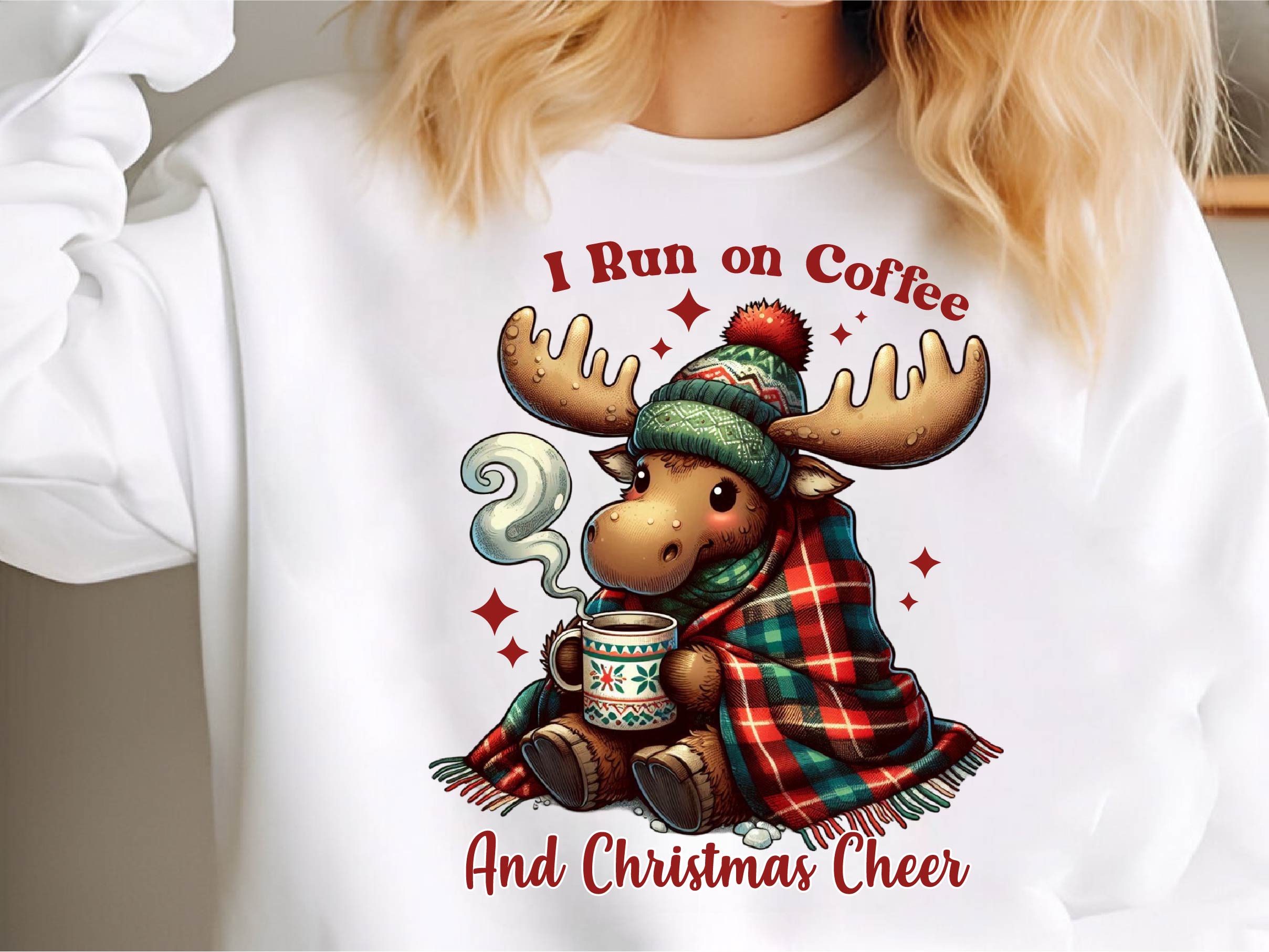 I Run On Coffee And Christmas Cheer Clipart Bundle