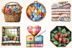 Cottage Quilts Fussy Clipart Bundle - CraftNest - Digital Crafting and Art