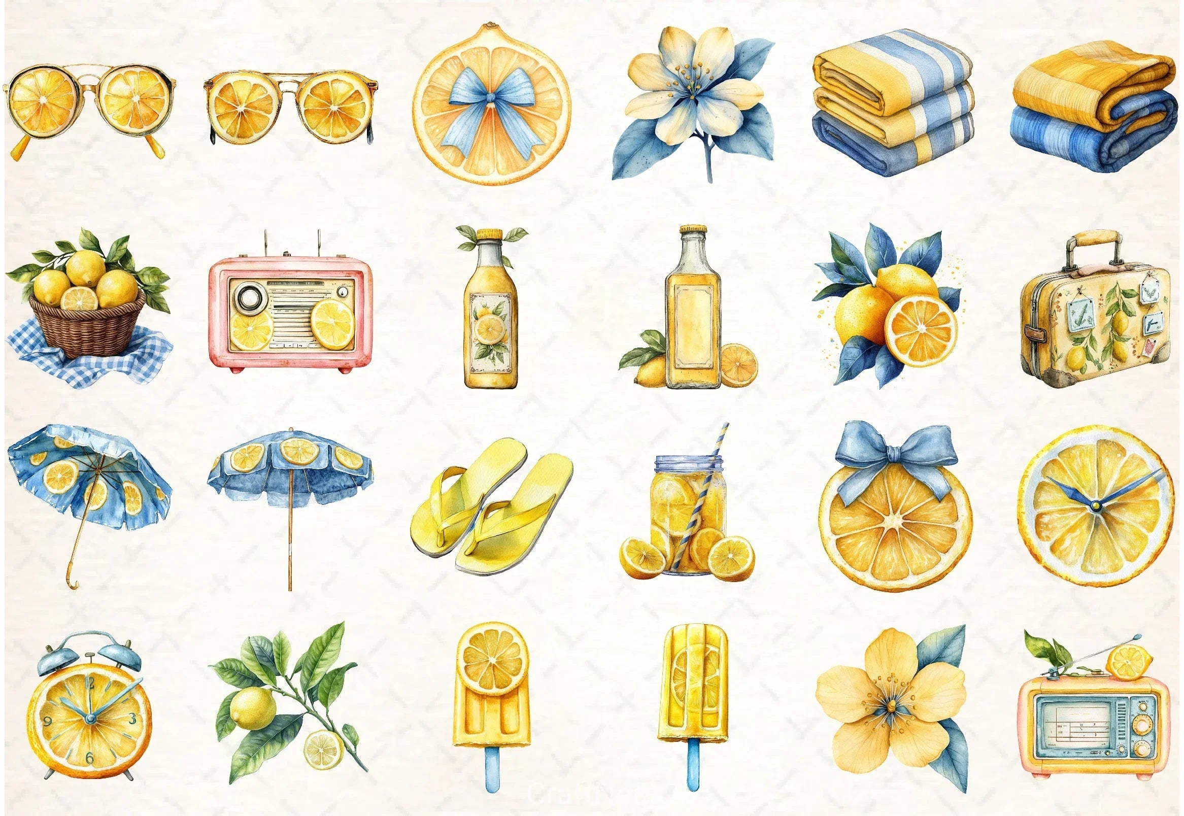 Lemon Cottagecore Fashion Clipart Bundle - CraftNest - Digital Crafting and Art