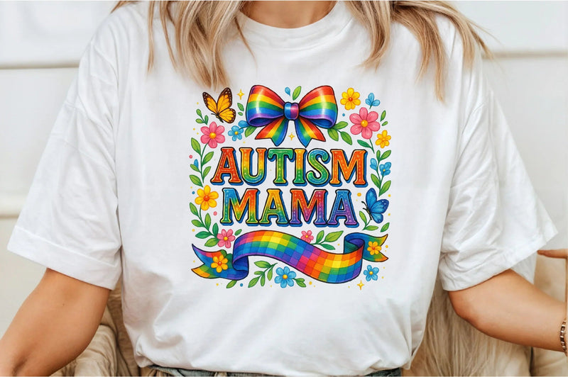 Autism Mama Shirt Clipart Bundle - CraftNest - Digital Crafting and Art