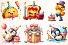 Quirky Birthday Clipart Bundle - CraftNest - Digital Crafting and Art