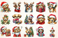 Funny Christmas Dog Clipart Bundle - CraftNest - Digital Crafting and Art