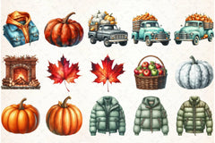 Autumn Clipart Bundle 8 - CraftNest - Digital Crafting and Art