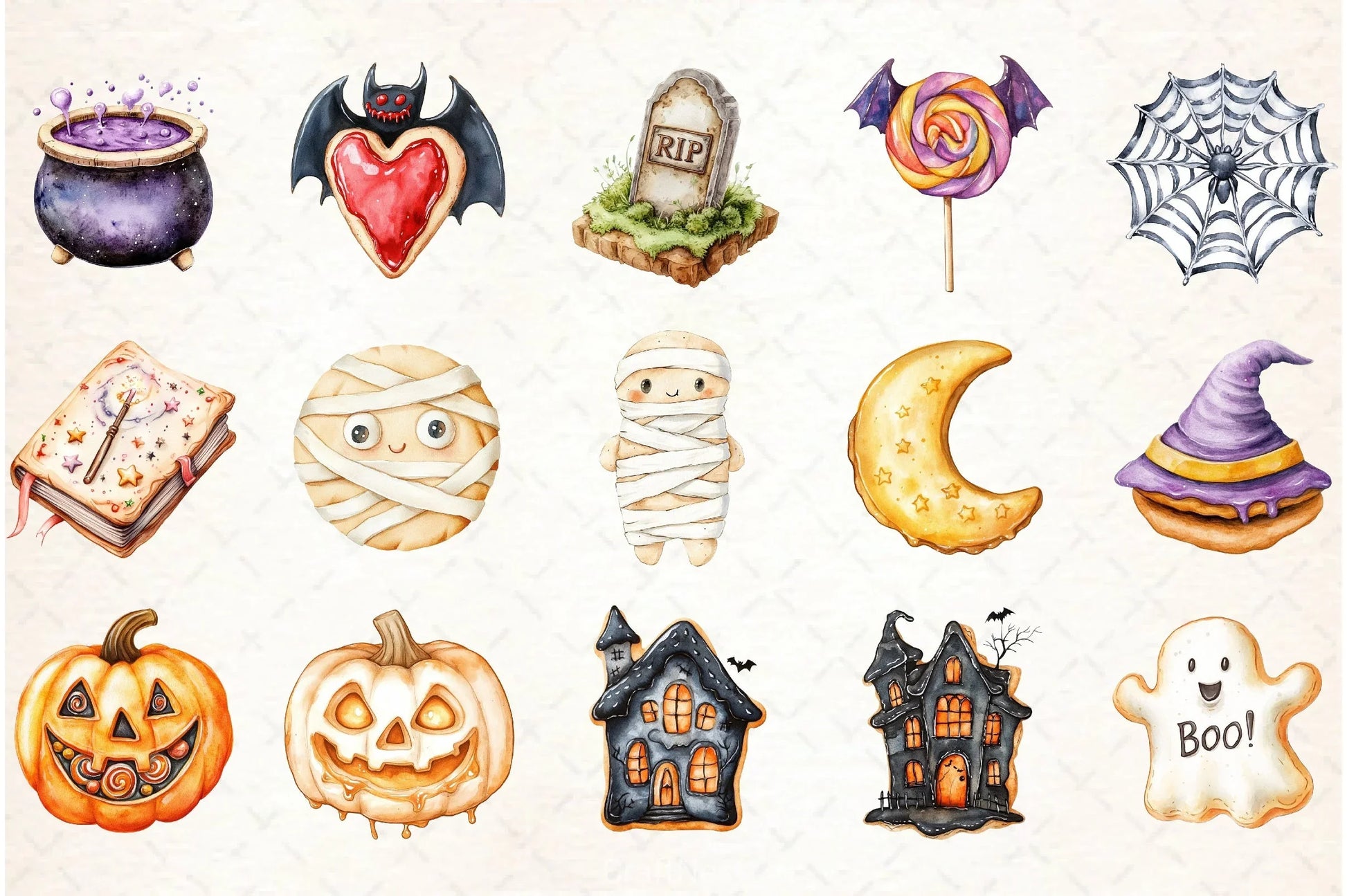 Halloween Cookies Clipart Bundle - CraftNest - Digital Crafting and Art