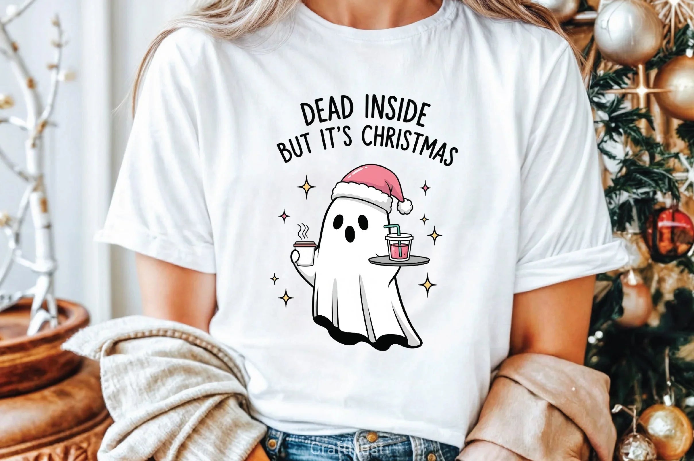 Boojee Ghost Christmas Clipart Bundle - CraftNest - Digital Crafting and Art