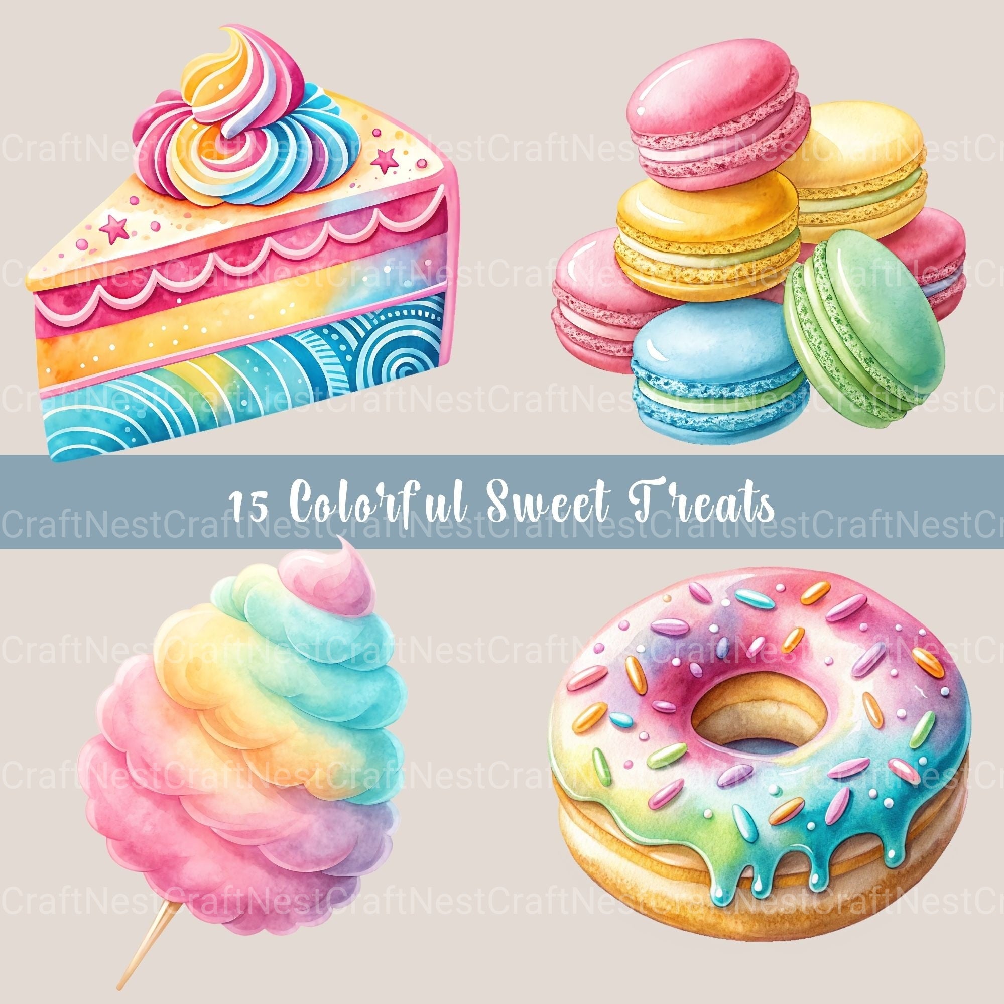 Sweet Treats Clipart Bundle