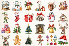 Cute Christmas Clipart Bundle - CraftNest - Digital Crafting and Art
