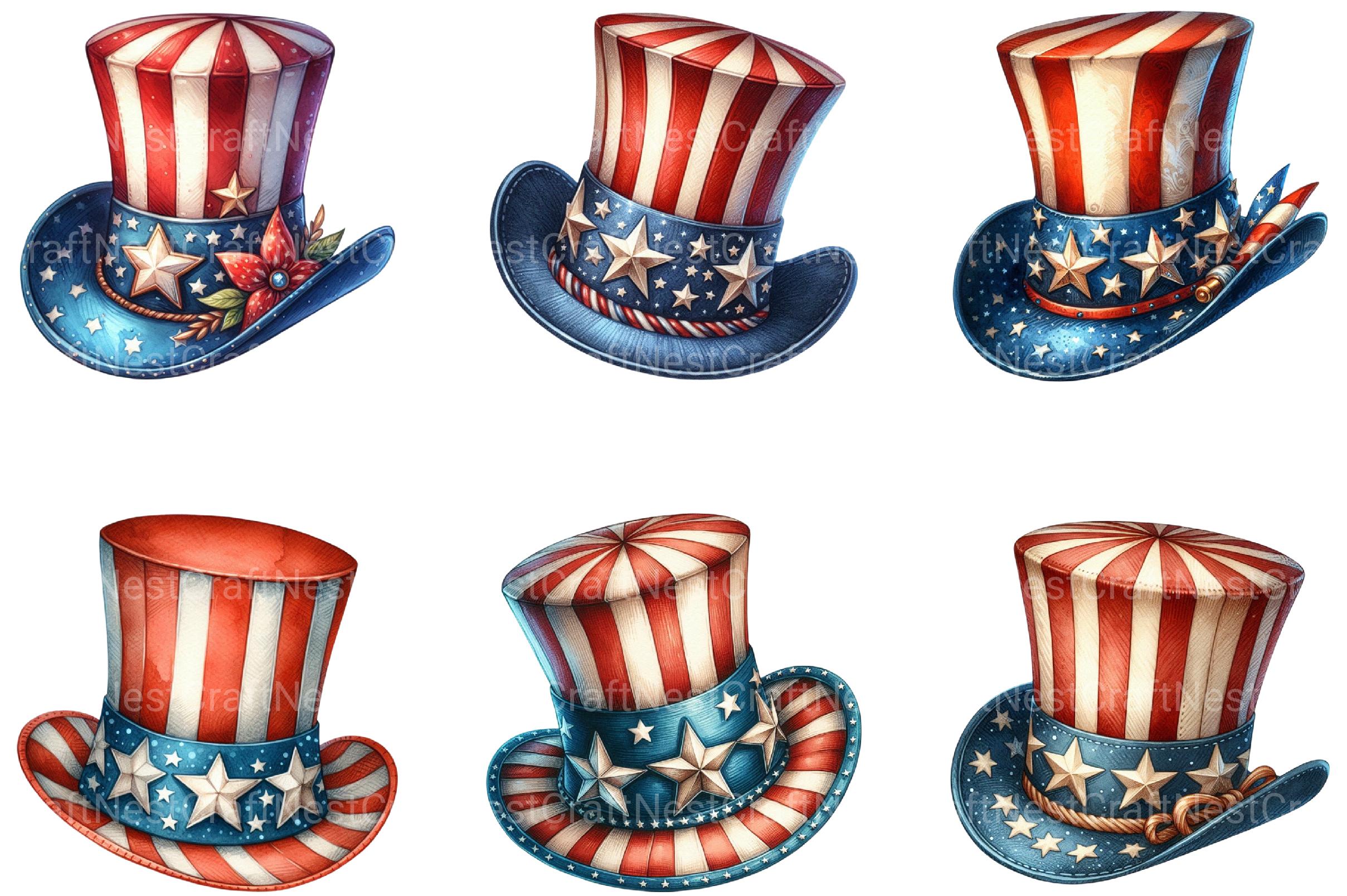 4th of July Hat Clipart