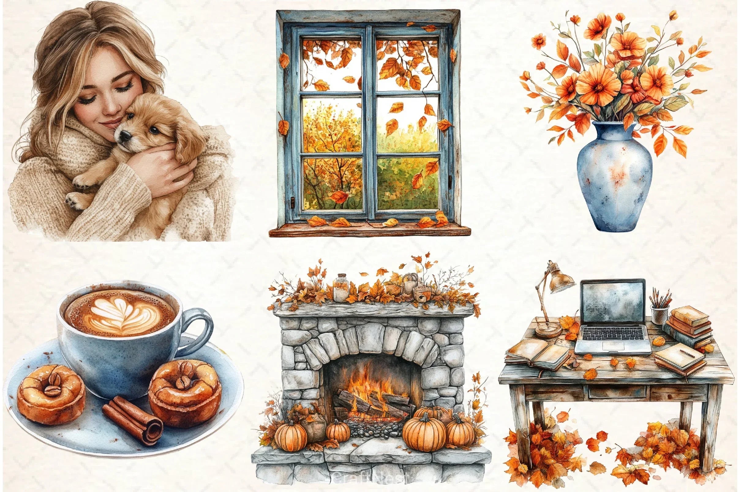 Autumn Collection Clipart Bundle - CraftNest - Digital Crafting and Art