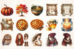 Autumn Clipart Bundle 11 - CraftNest - Digital Crafting and Art
