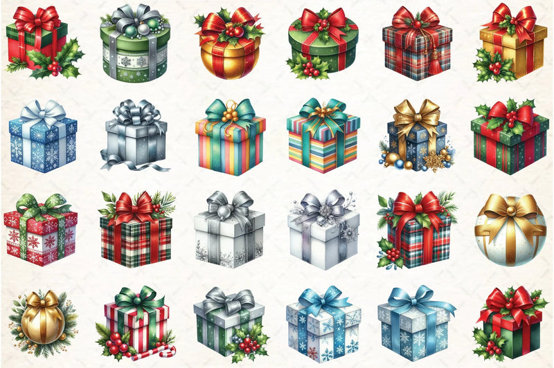 Christmas Gift Clipart Bundle - CraftNest - Digital Crafting and Art