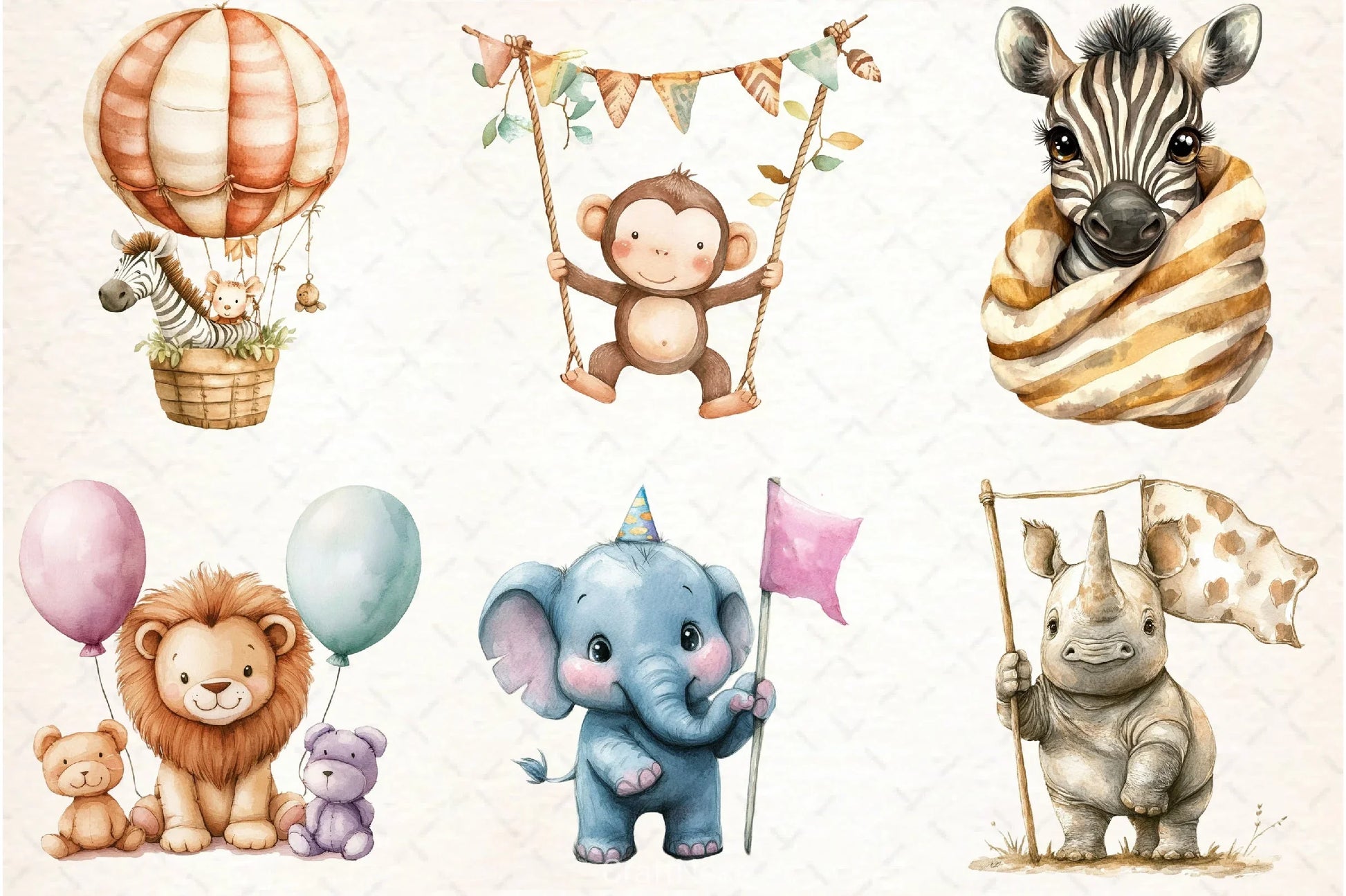 Funny African Animals Clipart Bundle - CraftNest - Digital Crafting and Art