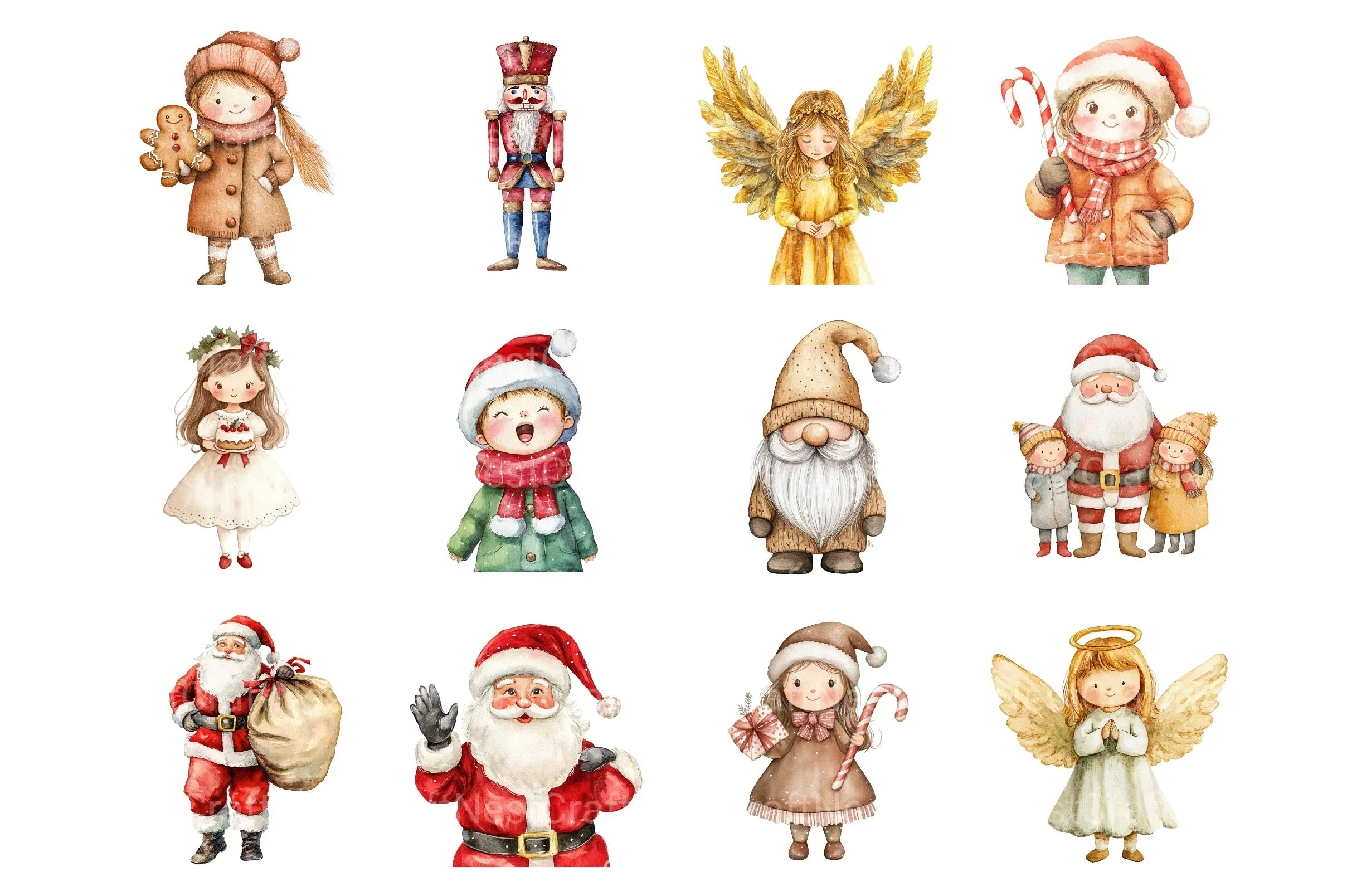 Neutral Christmas Clipart Bundle 2 - CraftNest - Digital Crafting and Art