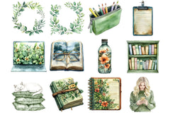 Green Planner Clipart Bundle - CraftNest - Digital Crafting and Art