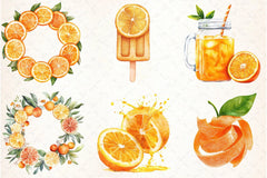 Citrus Orange Clipart Bundle - CraftNest - Digital Crafting and Art
