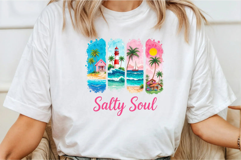 Summer Salty Soul Beach Clipart Bundle - CraftNest - Digital Crafting and Art