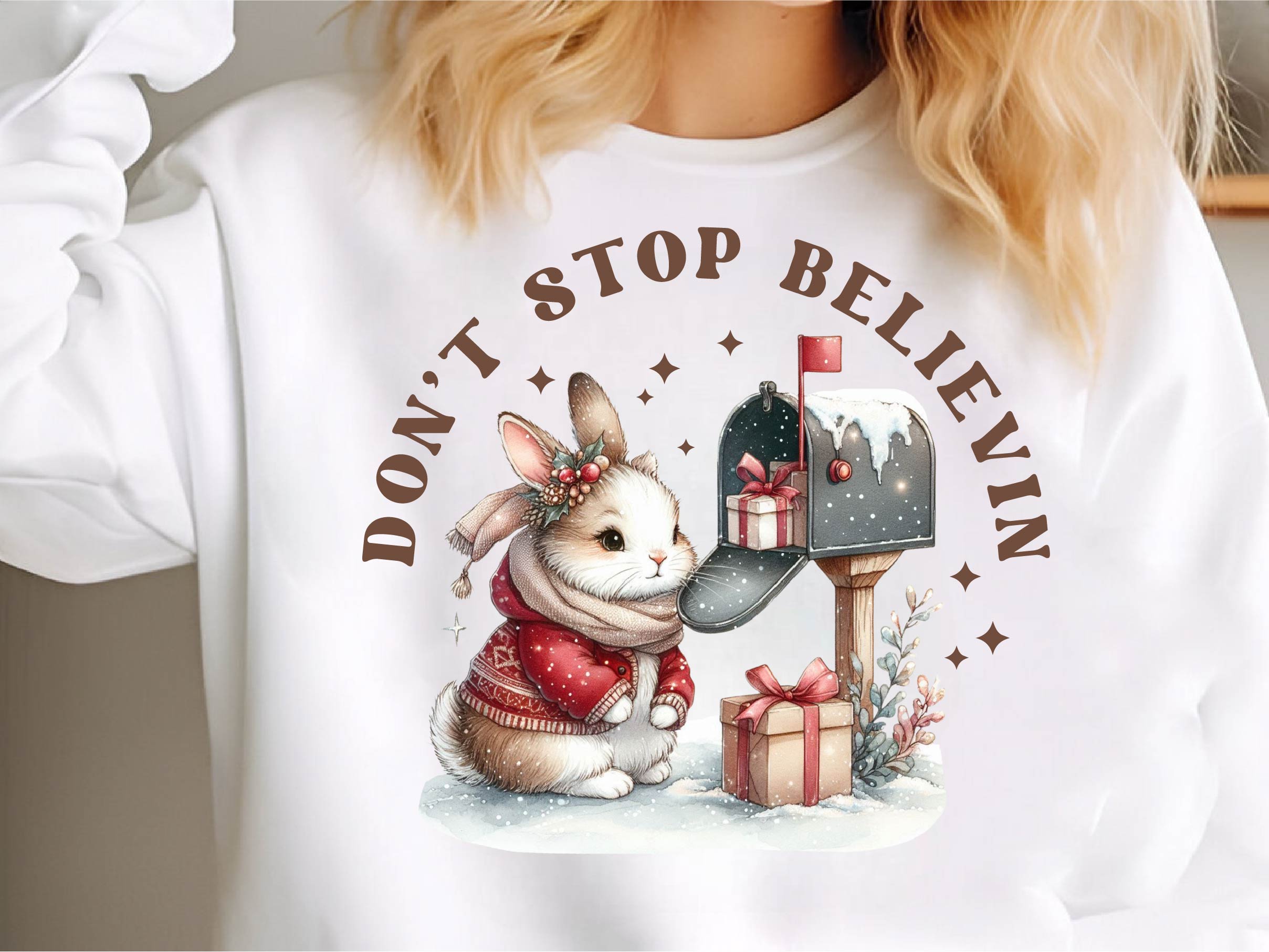 Don'T Stop Believin' Animal Christmas Clipart Bundle