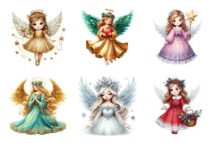 Christmas Angels Clipart Bundle - CraftNest - Digital Crafting and Art