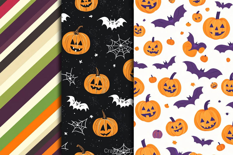 Happy Halloween Digital Paper Background 3 - CraftNest - Digital Crafting and Art