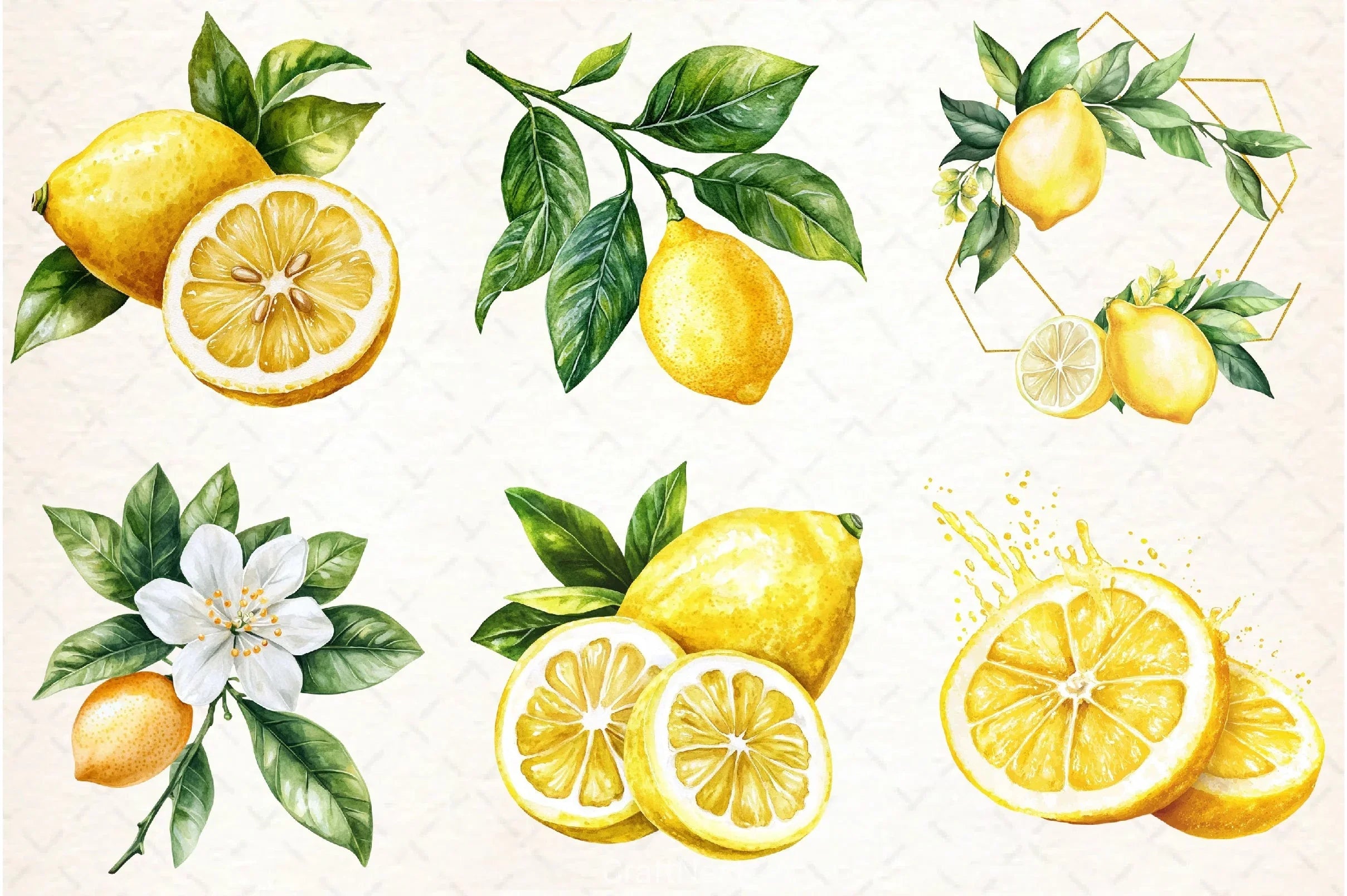 Lemon Clipart Bundle 7 - CraftNest - Digital Crafting and Art