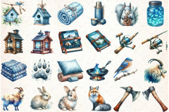 Summer Camping Clipart Bundle 2 - CraftNest - Digital Crafting and Art