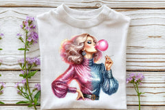 Funny Retro Pinup Girl Clipart Bundle - CraftNest - Digital Crafting and Art