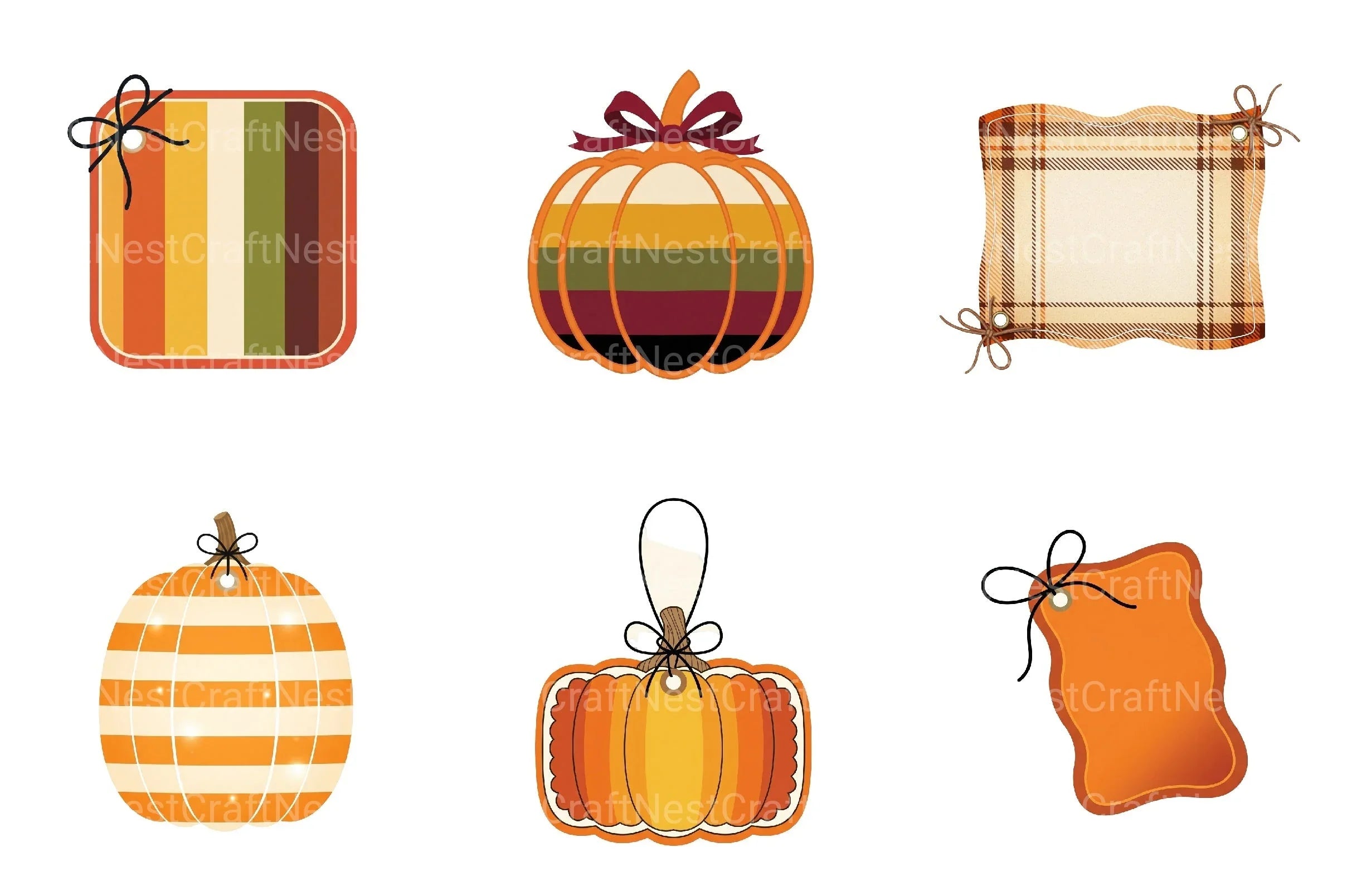 Coquette Fall Halloween Border Frame Clipart Bundle - CraftNest - Digital Crafting and Art