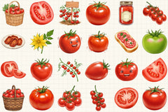 Tomatoes Clipart Bundle 2 - CraftNest - Digital Crafting and Art