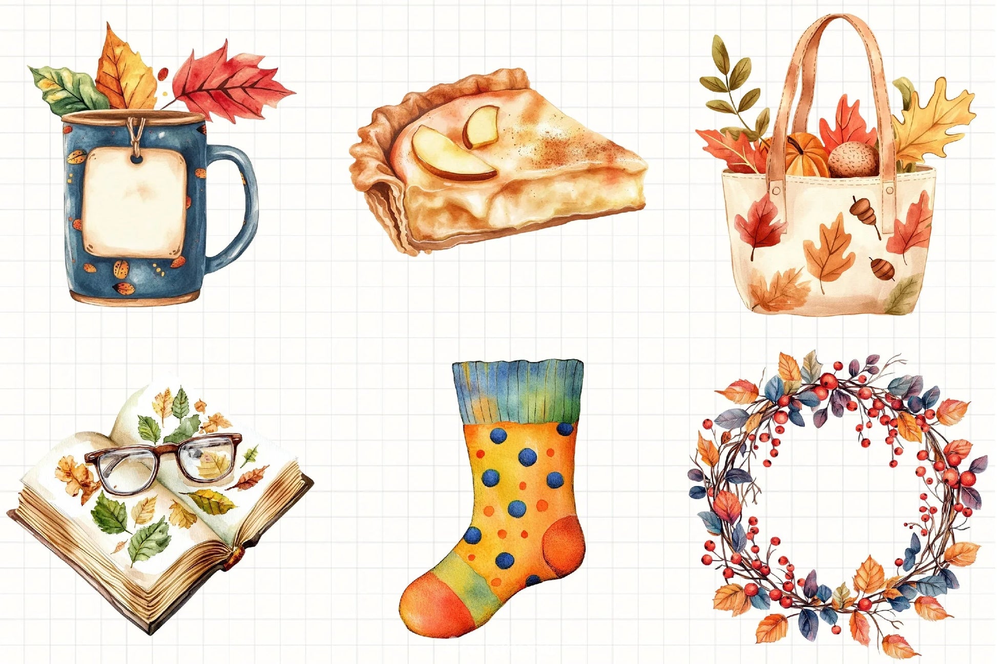 Fall Favorites Clipart Bundle 3 - CraftNest - Digital Crafting and Art